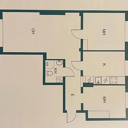 Kolmio Toeoeloen Rannassa Apartman